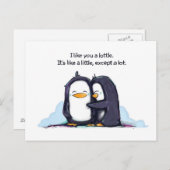 I Like You a Little - Briefkaart (Voorkant / Achterkant)