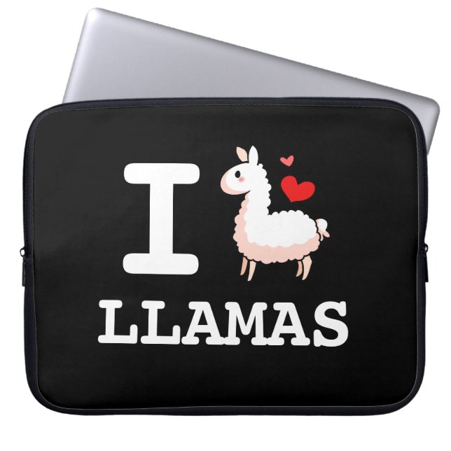 I Llama Llamas Laptop Sleeve (Voorkant)