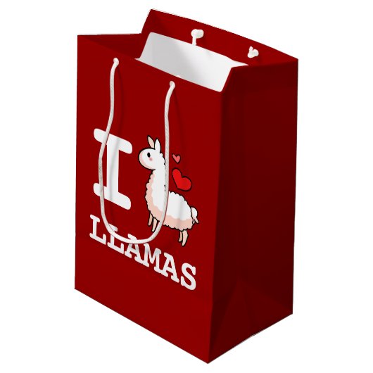 I Llama Llamas Medium Cadeauzakje (Achterkant Gekanteld)