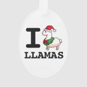 I Llama Llamas Ornament (achterkant)