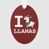 I Llama Llamas Ornament (voorkant)