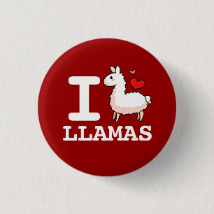 I Llama Llamas Ronde Button 3,2 Cm