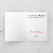 I Lose You Morse Code Signer Langue Carte de Noël (Intérieur)