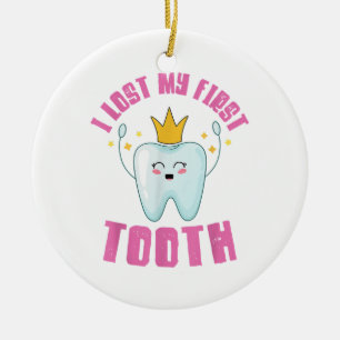 I Lost My First Tooth Teeth Out Kids Gift Keramisch Ornament