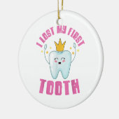 I Lost My First Tooth Teeth Out Kids Gift Keramisch Ornament (Links)