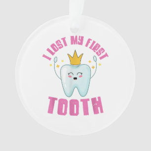 I Lost My First Tooth Teeth Out Kids Gift Ornament
