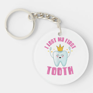 I Lost My First Tooth Teeth Out Kids Gift Sleutelhanger