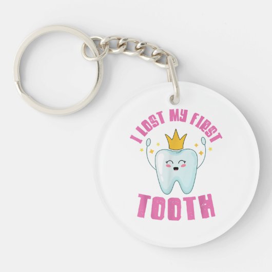 I Lost My First Tooth Teeth Out Kids Gift Sleutelhanger (Voorkant)
