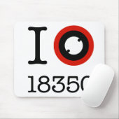 I Love 18350 Li-Ion Batteries Muismat (Met muis)