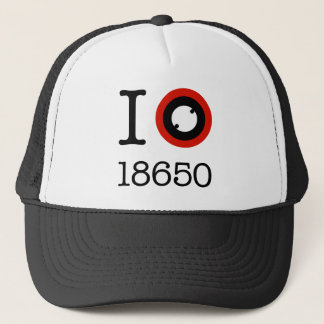 I Love 18650 Li-Ion Batteries Trucker Pet