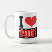 I love 1961 - Mugs (Gauche)