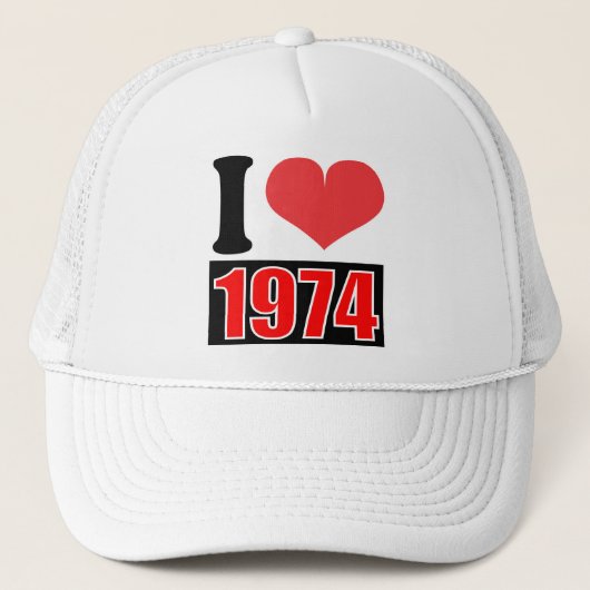 I love 1974 - Casquette (Devant)