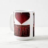 I love 1975 Vintage - Mug (Devant gauche)