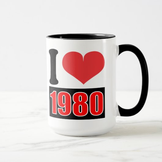 I love 1980 - Mugs (Droite)