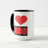 I love 1980 - Mugs (Devant gauche)
