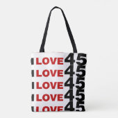 I Love 45 Sac fourre-tout (Dos)