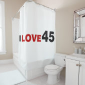 I Love 45 Shower Curtain Douchegordijn (In situ)