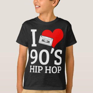 I Love 90's Hip Hop Rap T-shirt