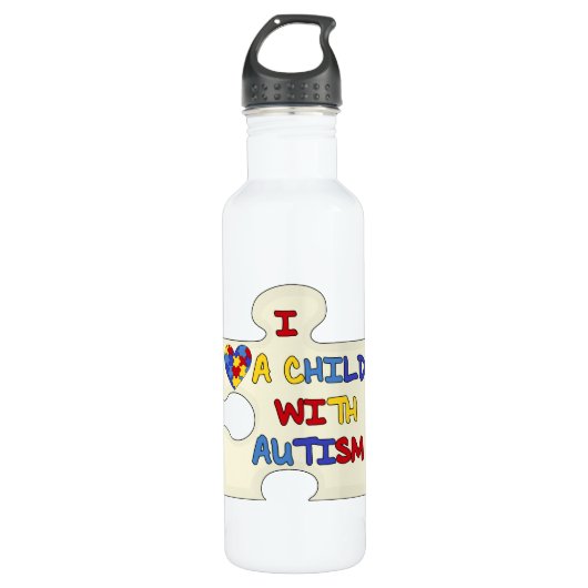 I Love a Child With Autism Waterfles (Voorkant)