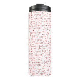 I Love A You — Personalized Initial “A” Romantic Thermosbeker