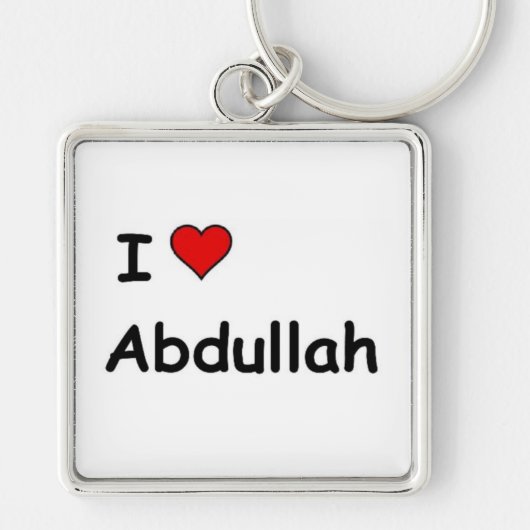I Love Abdullah Sleutelhanger (Voorkant)