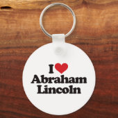 I Love Abraham Lincoln Sleutelhanger (Voorkant)