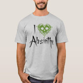 I Love Absinthe T-Shirt (Devant)