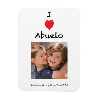 I Love Abuelo Photo Magnet Keepomwille Magneet
