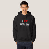 I Love Accordions Hoodie (Voorkant volledig)