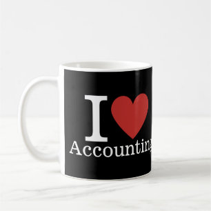 I ❤️ Love Accounting - Boekhoudkundige afdeling - Koffiemok
