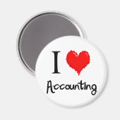 i-love accounting magneet (Voorkant / Achterkant)