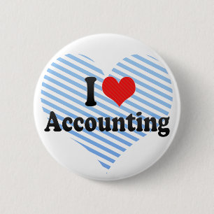 I Love Accounting Ronde Button 5,7 Cm