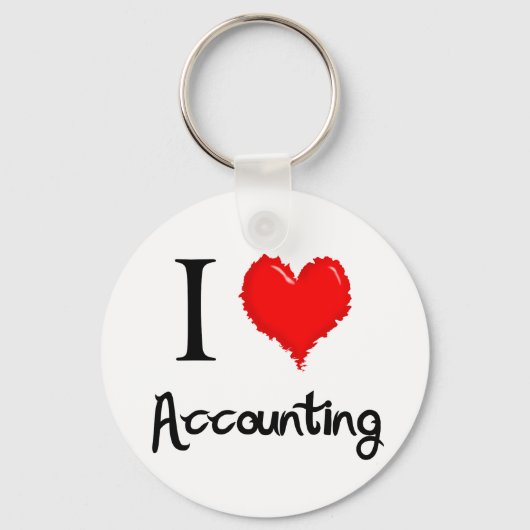i-love accounting sleutelhanger (Voorkant)