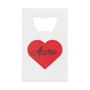 I Love Accra - Ghana Kredietkaart Flessenopener
