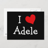 I Love Adele Briefkaart (Voorkant / Achterkant)