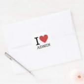 I ❤️ Love Admin - Admin Depratt STICKER (Enveloppe)