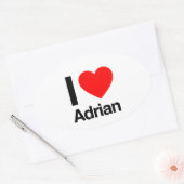 i love adrian ovale sticker (Envelop)