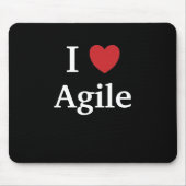 I Love Agile Quote Mok Project Manager Cadeauidee Muismat (Voorkant)