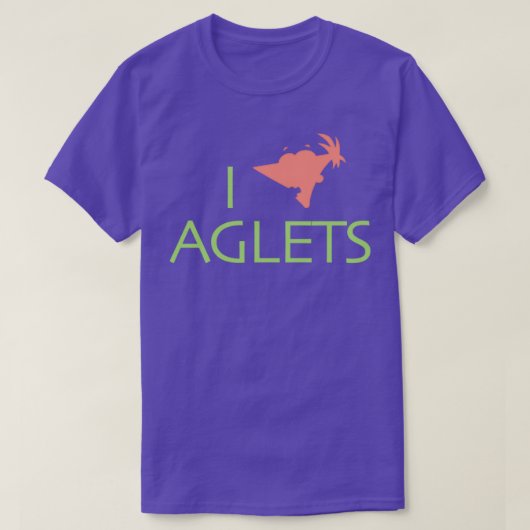 I Love Aglets T-shirt (Design voorkant)