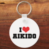 I Love Aikido Sleutelhanger (Voorkant)