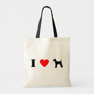 I Love Airedale Terriers Bag Tote Bag