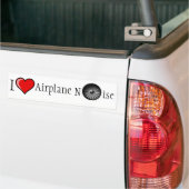 I Love Airplane Noise Bumpersticker (Op Truck)