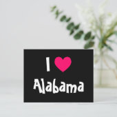 I Love Alabama Briefkaart (Staand voorkant)