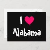 I Love Alabama Briefkaart (Voorkant / Achterkant)