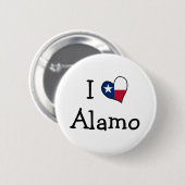 I Love Alamo Ronde Button 5,7 Cm (Voorkant /achterkant)
