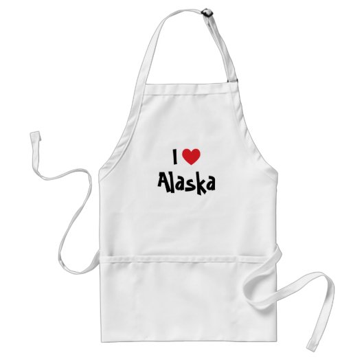 I Love Alaska Standaard Schort (Voorkant)