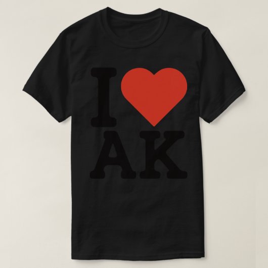 I Love Alaska TShirt 2 (Design devant)