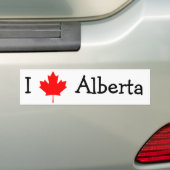 I Love Alberta Bumpersticker (Op auto)