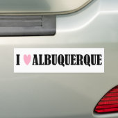 I Love Albuquerque Bumpersticker (Op auto)
