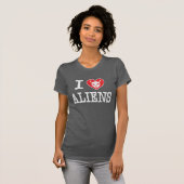 I Love Aliens T-shirt (Voorkant volledig)